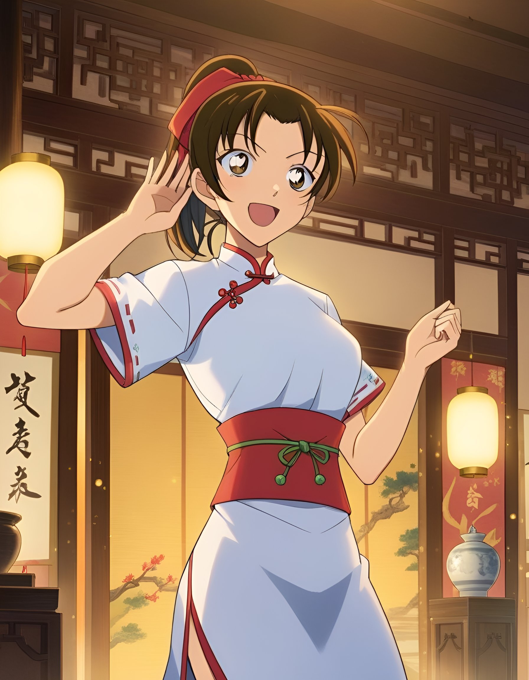 Cover art for AI-generated Russian pop ballad 'Катя — лучшая жена на свете'; pastel floral motifs overlayed with piano and guitar icons. Image height is 400 and width is 600